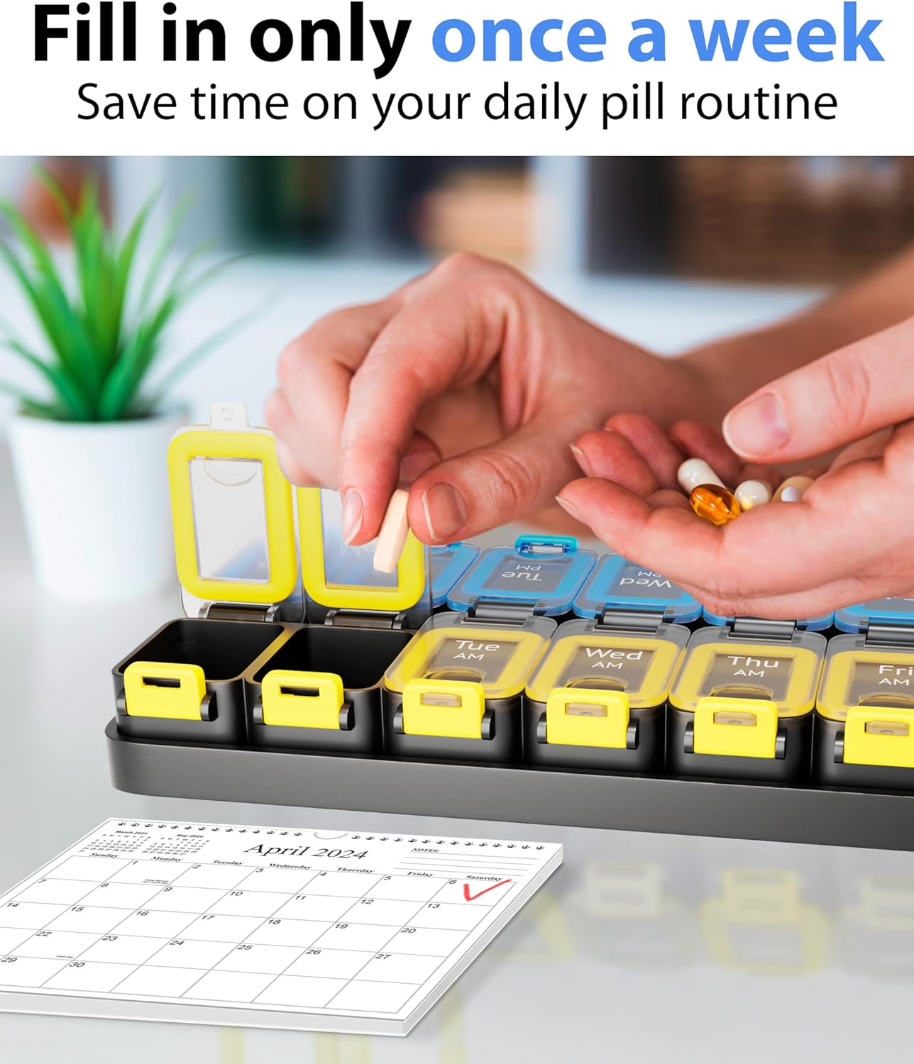 7-Day Pill Case AM PM