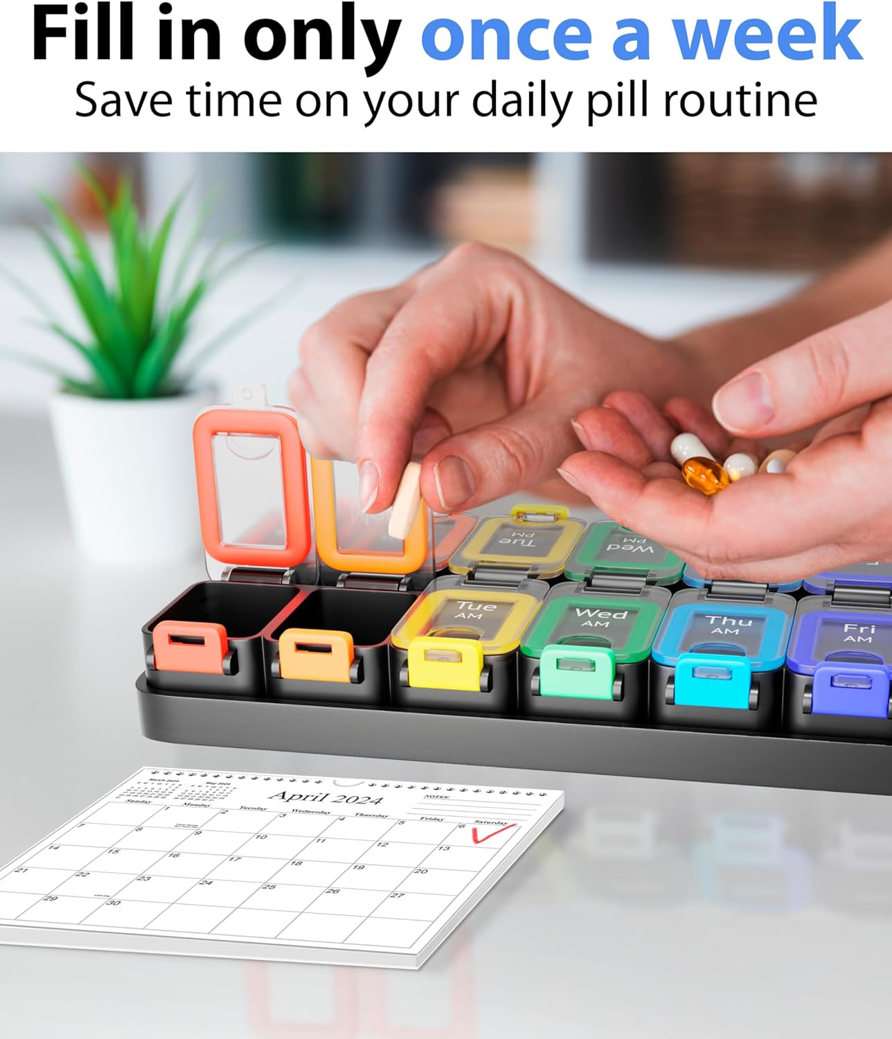 7-Day Pill Case AM PM