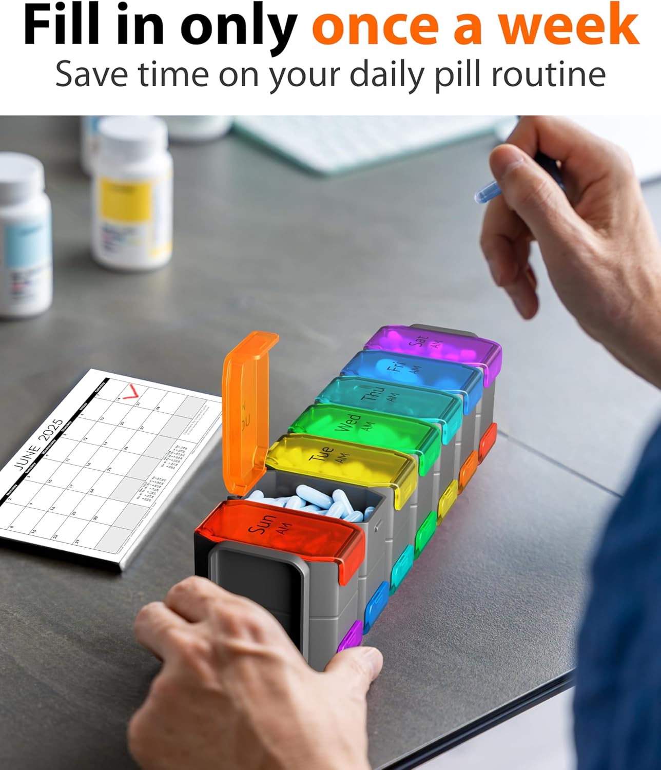 AM/PM Pill Organizer