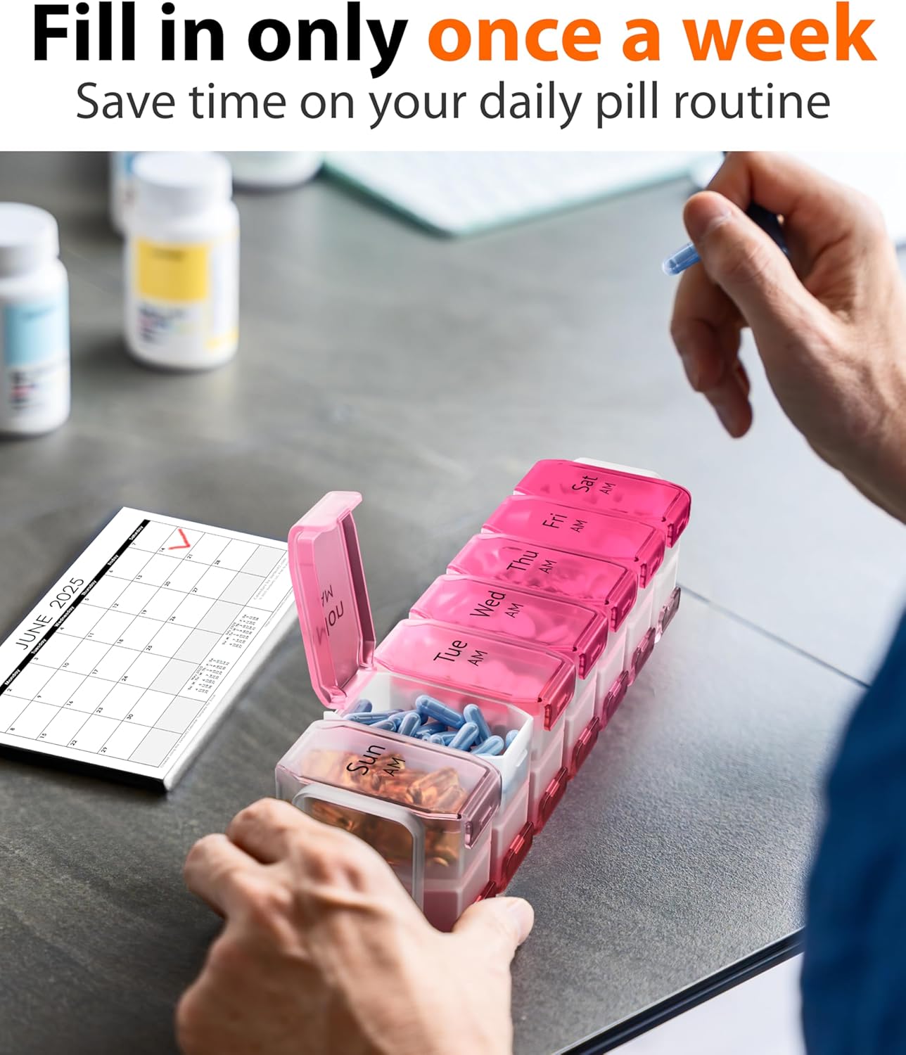 AM/PM Pill Organizer