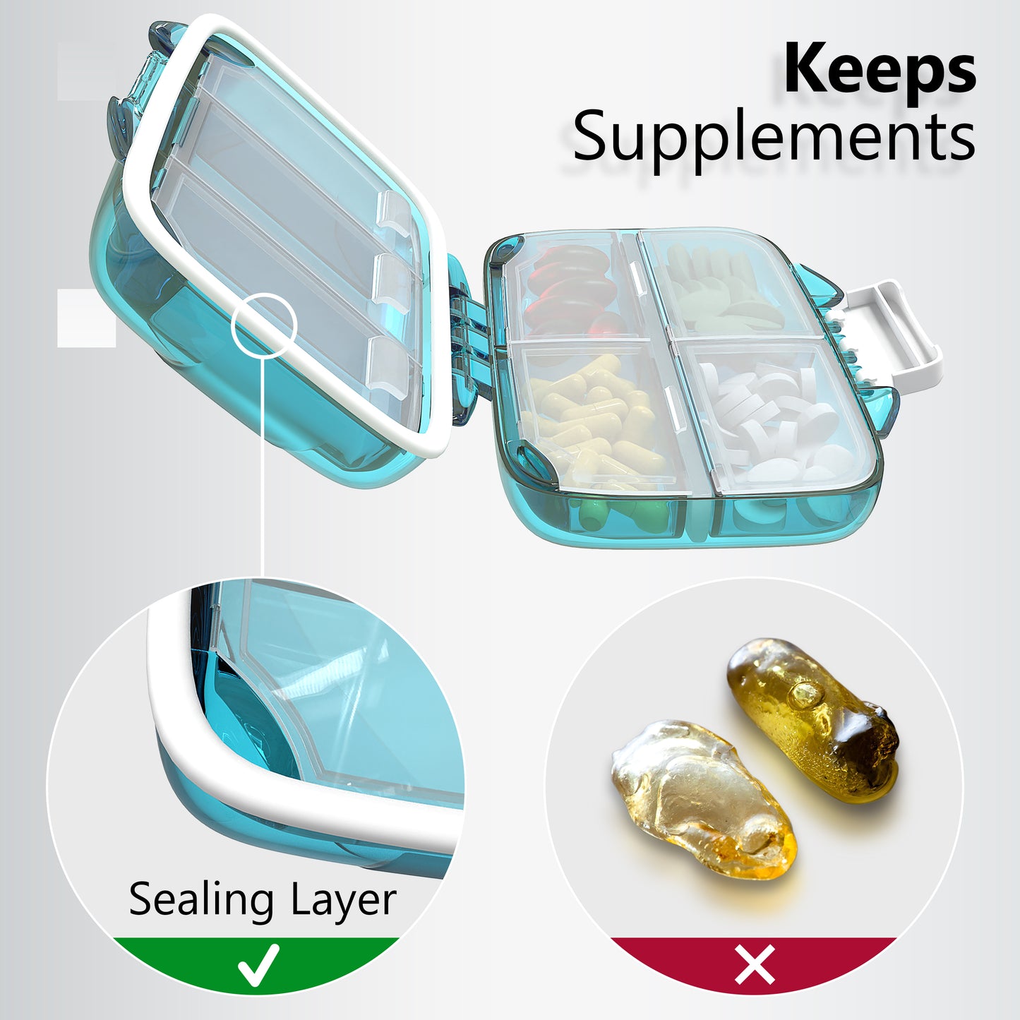Travel Pill Organizer