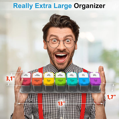Extra Large Weekly Pill Organizer