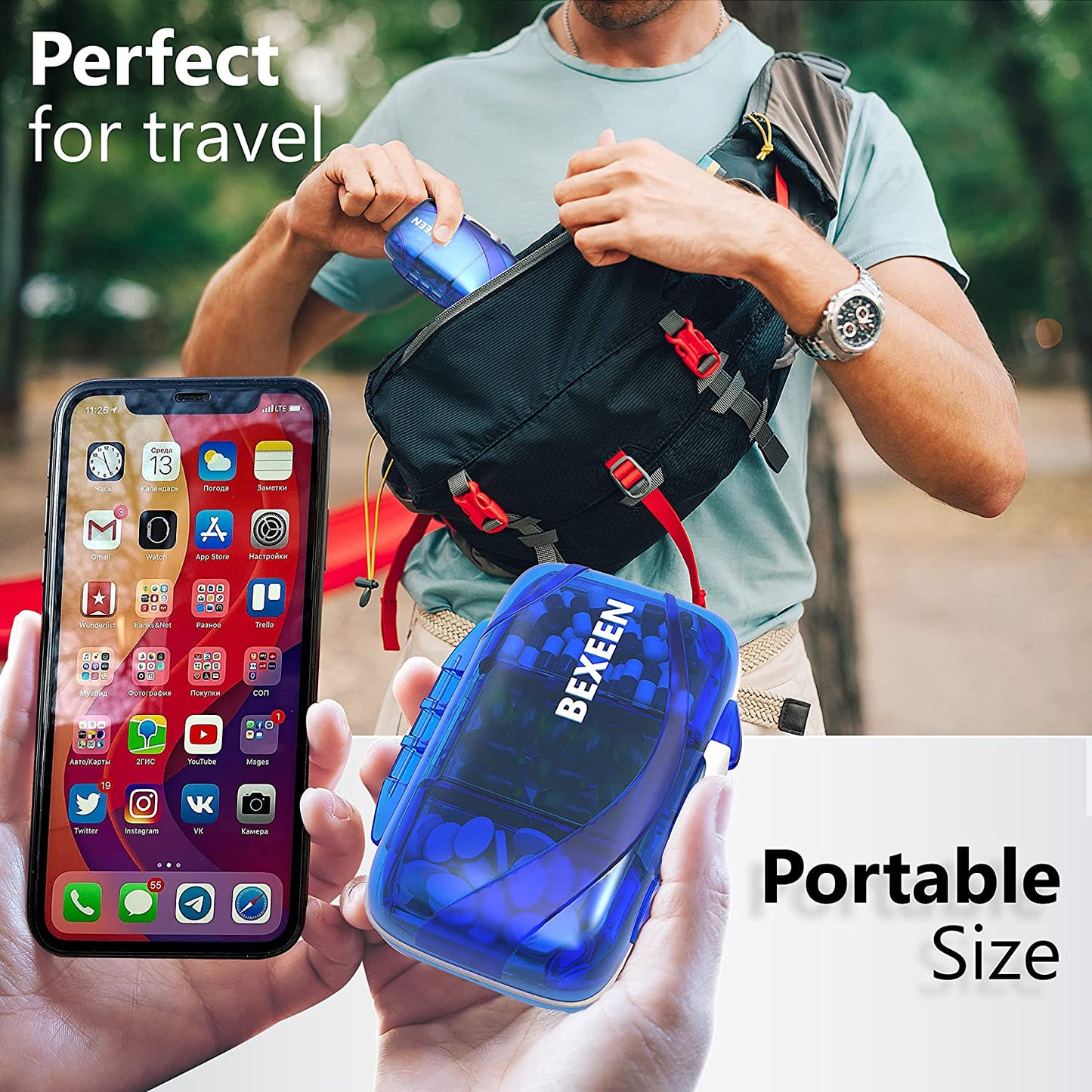 Travel Pill Container
